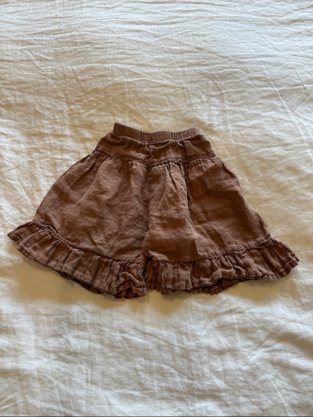The Simple Folk Ruffle Culotte in Rust size 12-18 months